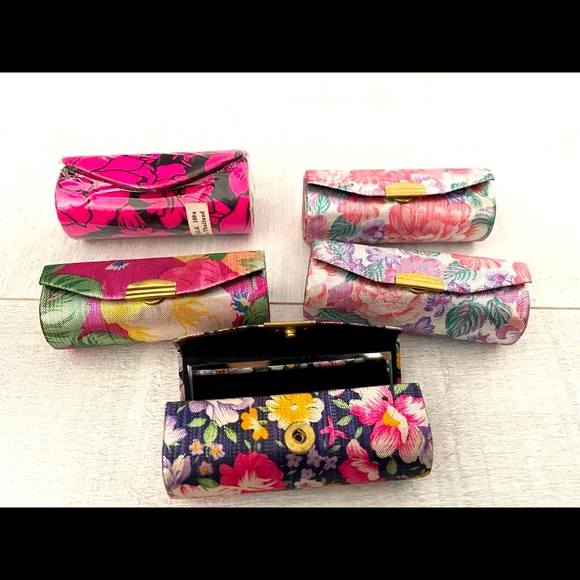 5 pcs $9 Different Designs/Colors+Print Lipstick Holder + Mirror - NWT - Picture 3 of 15